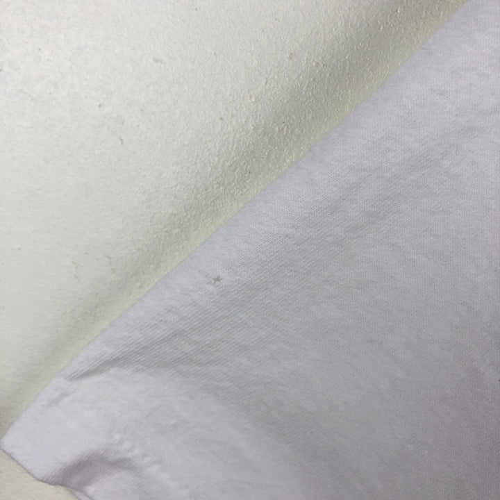 90'S Columbia Short-Sleeve Printed T-Shirt, Made in USA, Men's Size L (Equivalent), Vintage cotton white type Vintage Second Hand