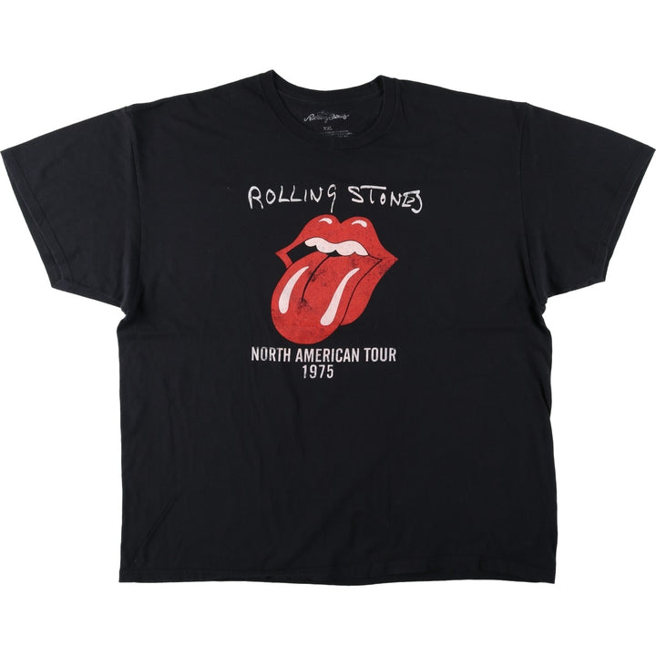 The Rolling Stones Band T-Shirt, Men's XXL cotton black type Vintage Second Hand