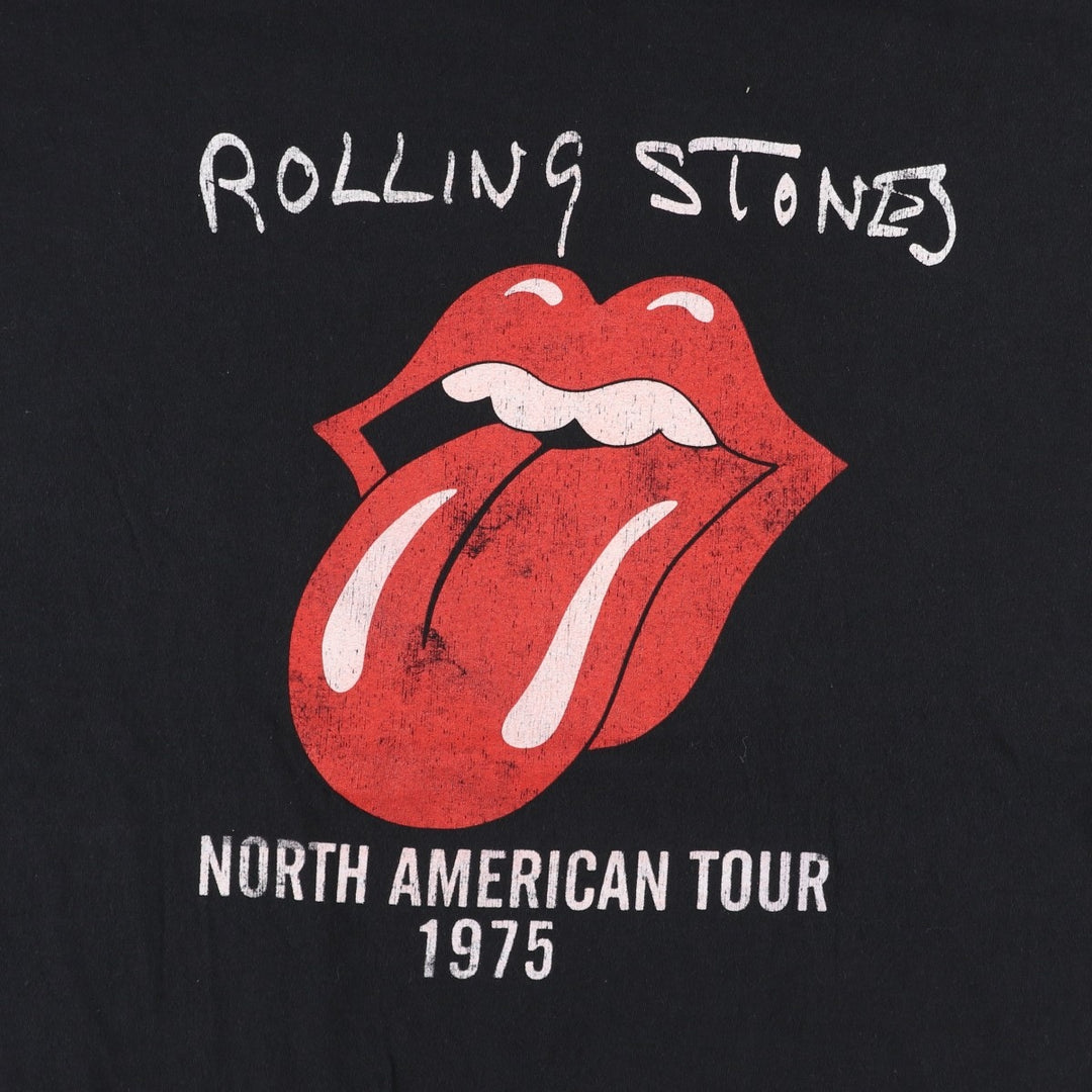 The Rolling Stones Band T-Shirt, Men's XXL cotton black type Vintage Second Hand