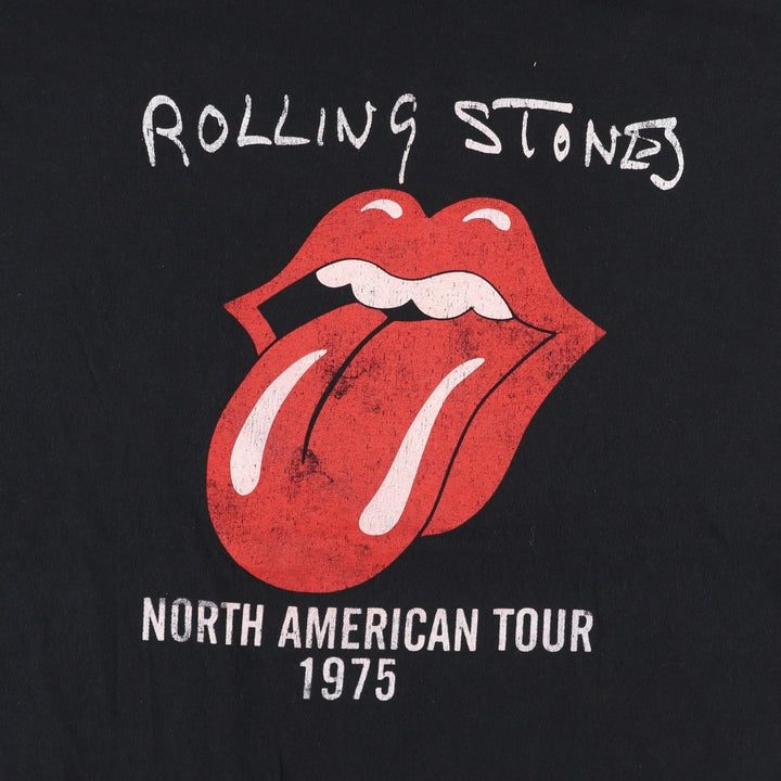 The Rolling Stones Band T-Shirt, Men's XXL cotton black type Vintage Second Hand