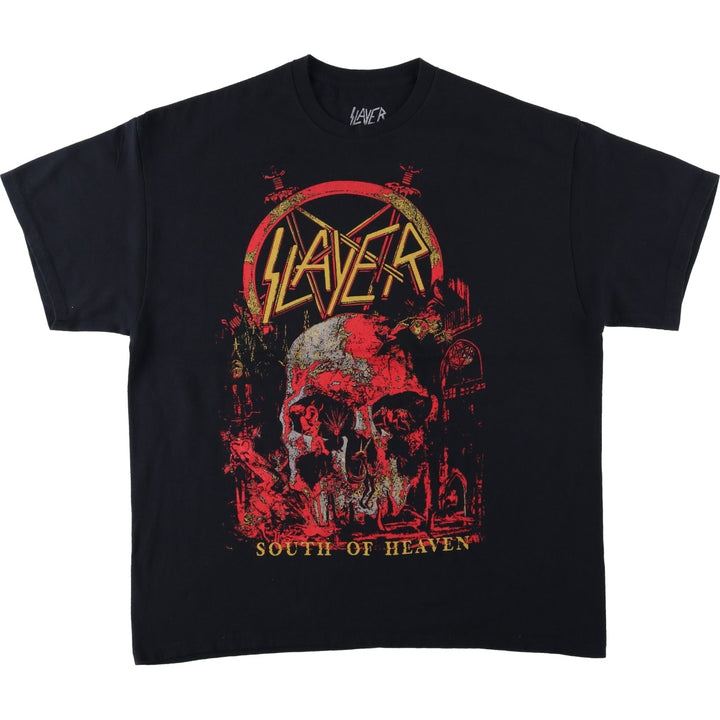 SLAYER Band T-shirt, Men's XL size cotton black type Vintage Second Hand