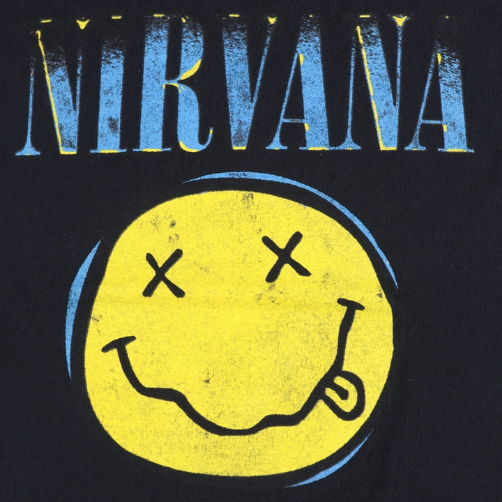 NIRVANA Nirvana Band T-shirt Band T Men's S size cotton black type Vintage Second Hand