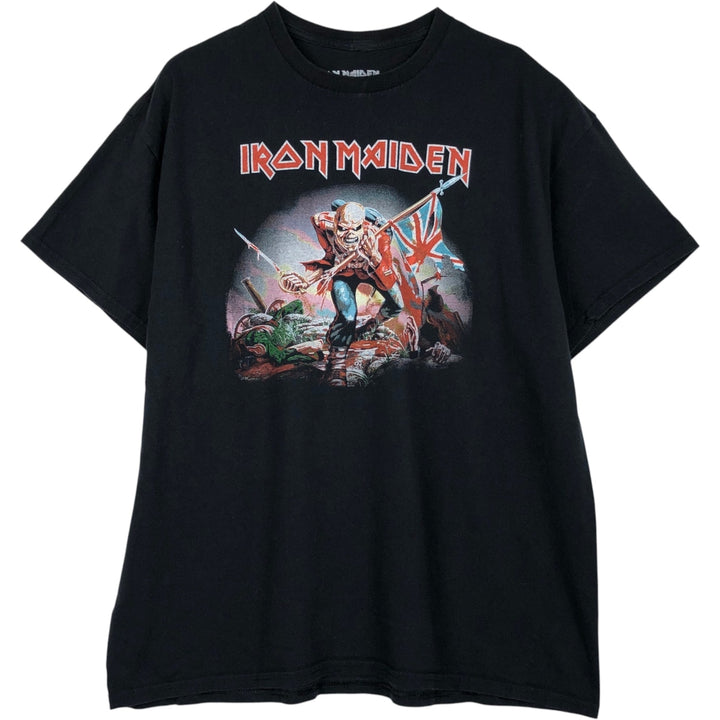 IRON MAIDEN Iron Maiden Band T-shirt Band T Men's XL size cotton black type Vintage Second Hand