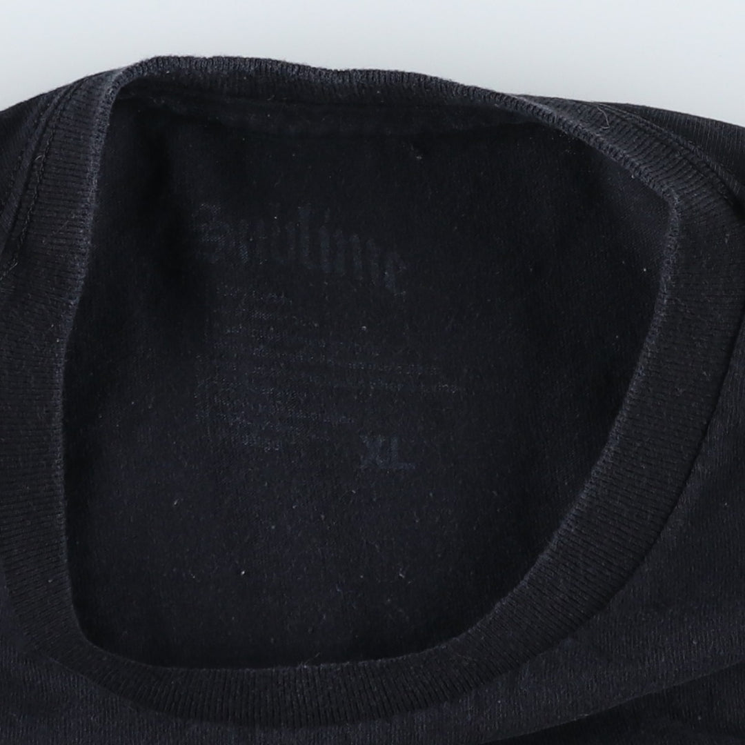 SUBLIME Band T-shirt, Men's XL size cotton black type Vintage Second Hand