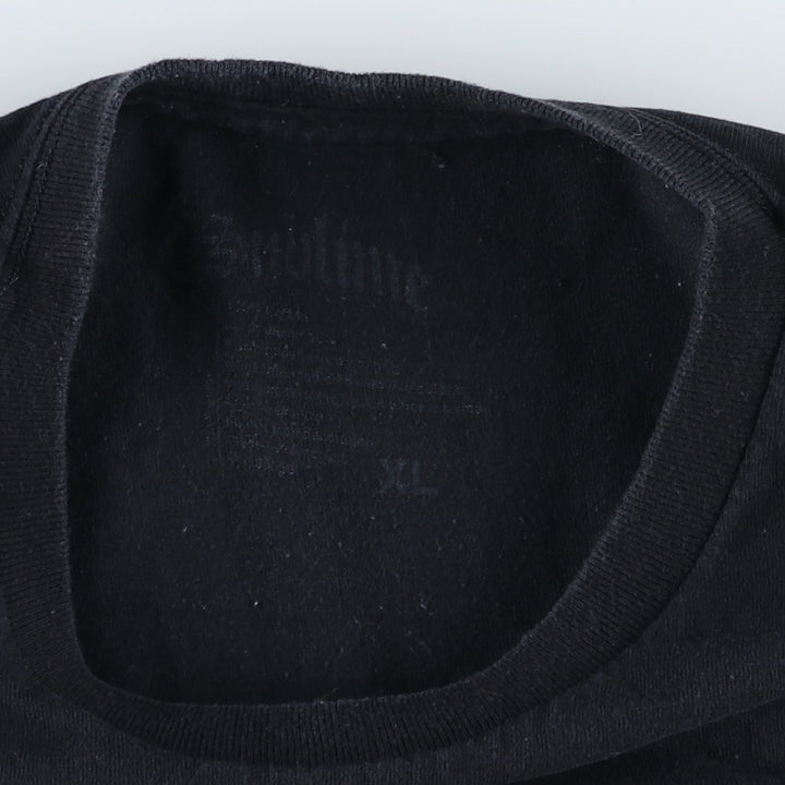 SUBLIME Band T-shirt, Men's XL size cotton black type Vintage Second Hand