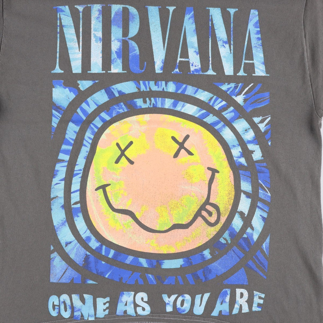 NIRVANA Nirvana Band T-shirt Band T Men's S size cotton Charcoal Vintage Second Hand