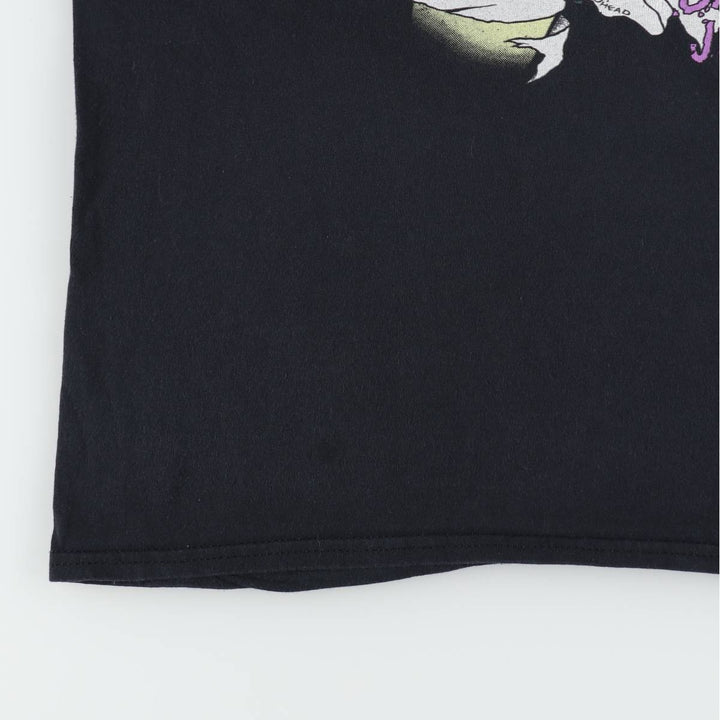 METALLICA Skull Pattern Band T-shirt, Band Tee, Men's XL size cotton black type Vintage Second Hand
