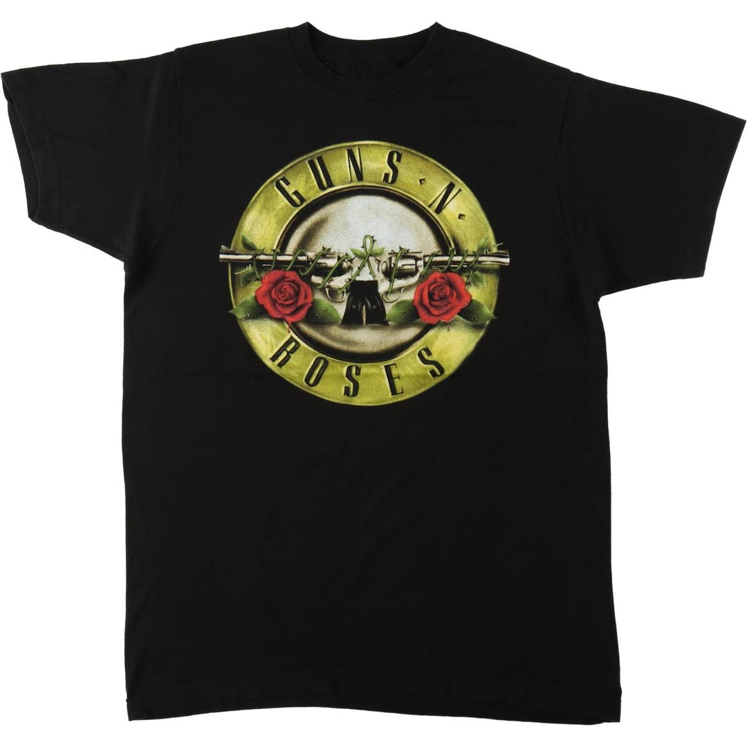 Guns N' Roses Band T-shirt, Men's M size cotton black type Vintage Second Hand