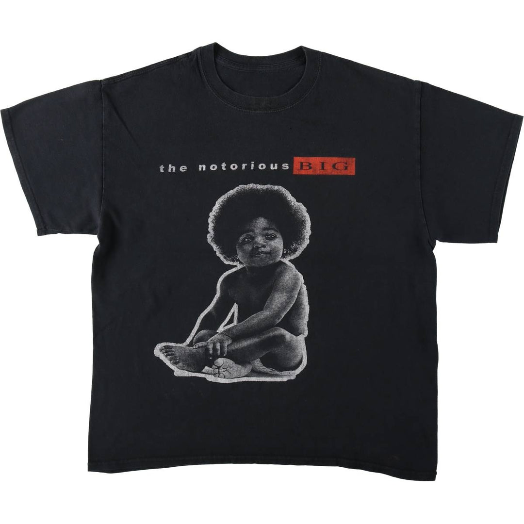 THE NOTORIOUS BIG Notorious BIG Rap T-shirt Rap T Men's XL size unclear black type Vintage Second Hand