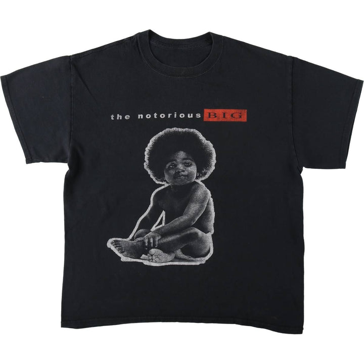 THE NOTORIOUS BIG Notorious BIG Rap T-shirt Rap T Men's XL size unclear black type Vintage Second Hand