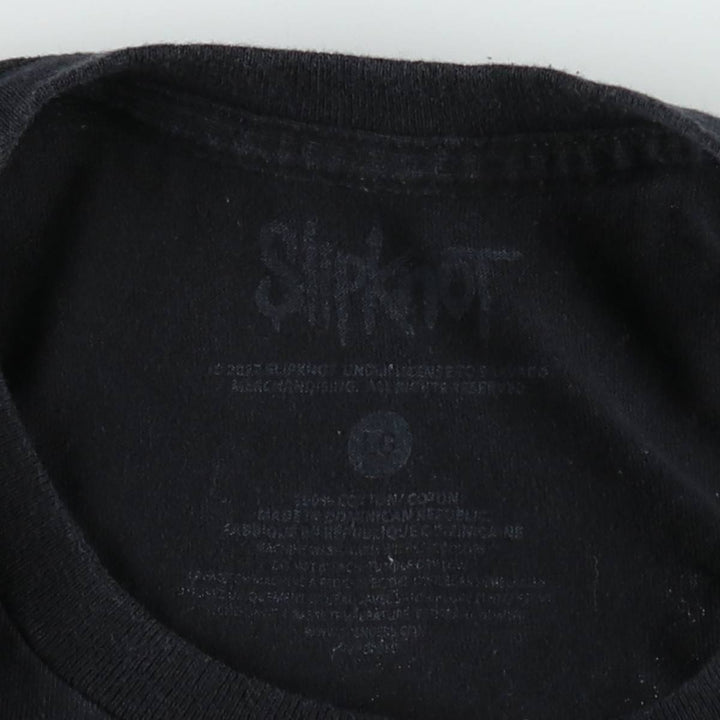 Slipknot Band T-shirt, Band T, Men's L size cotton black type Vintage Second Hand