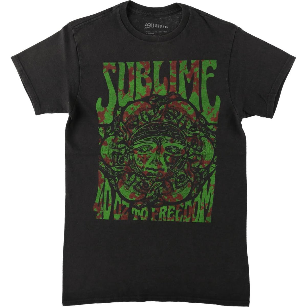 SUBLIME Band T-shirt, Men's S size unclear black type Vintage Second Hand