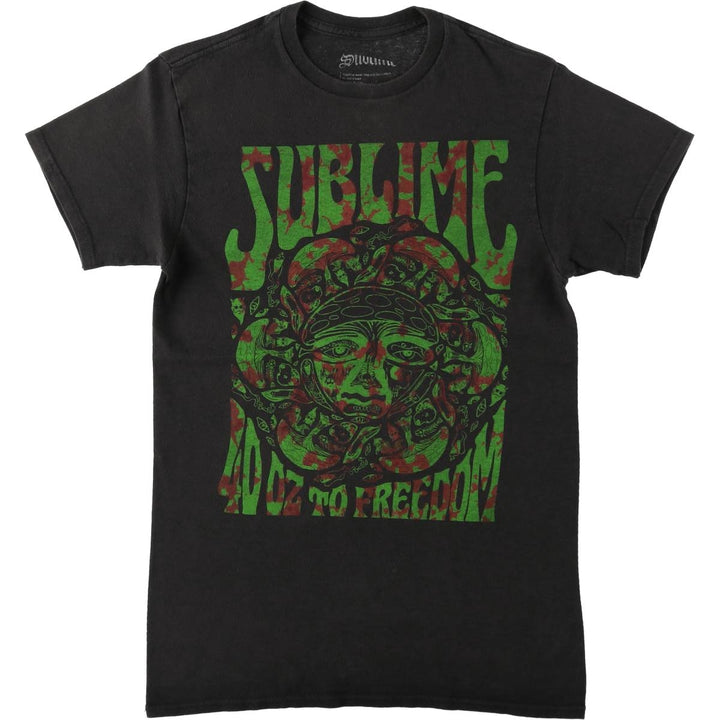 SUBLIME Band T-shirt, Men's S size unclear black type Vintage Second Hand