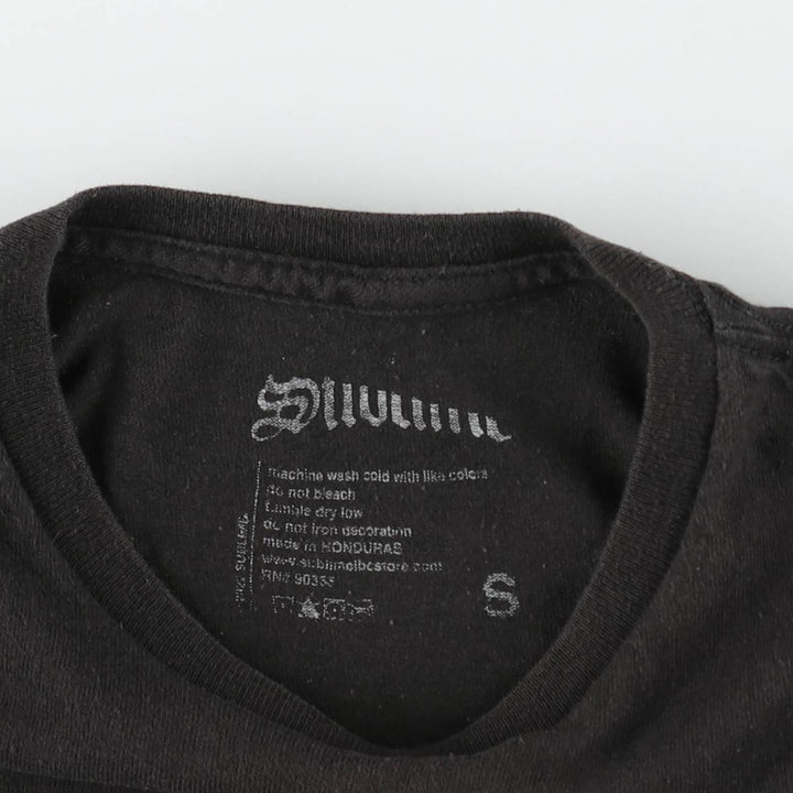 SUBLIME Band T-shirt, Men's S size unclear black type Vintage Second Hand