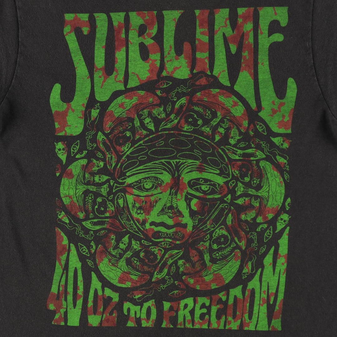 SUBLIME Band T-shirt, Men's S size unclear black type Vintage Second Hand