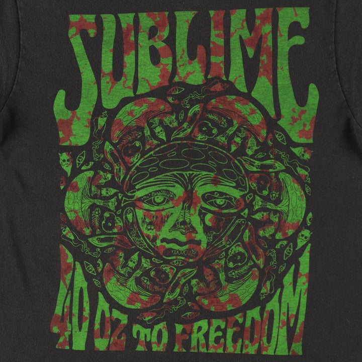 SUBLIME Band T-shirt, Men's S size unclear black type Vintage Second Hand