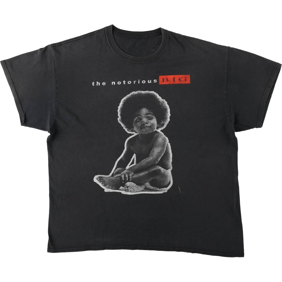 THE NOTORIOUS BIG Notorious BIG Rap T-shirt Rap T Men's XL size unclear black type Vintage Second Hand