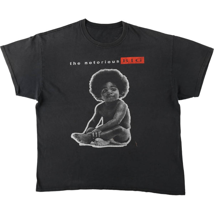 THE NOTORIOUS BIG Notorious BIG Rap T-shirt Rap T Men's XL size unclear black type Vintage Second Hand