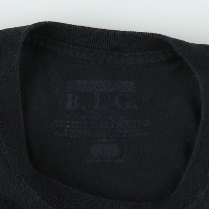 THE NOTORIOUS BIG Notorious BIG Rap T-shirt Rap T Men's L size cotton black type Vintage Second Hand