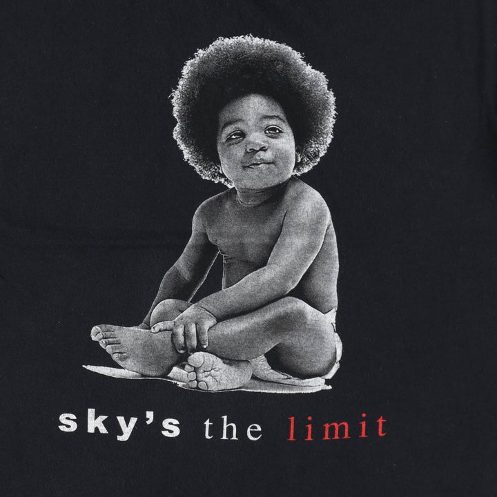 THE NOTORIOUS BIG Notorious BIG Rap T-shirt Rap T Men's L size cotton black type Vintage Second Hand