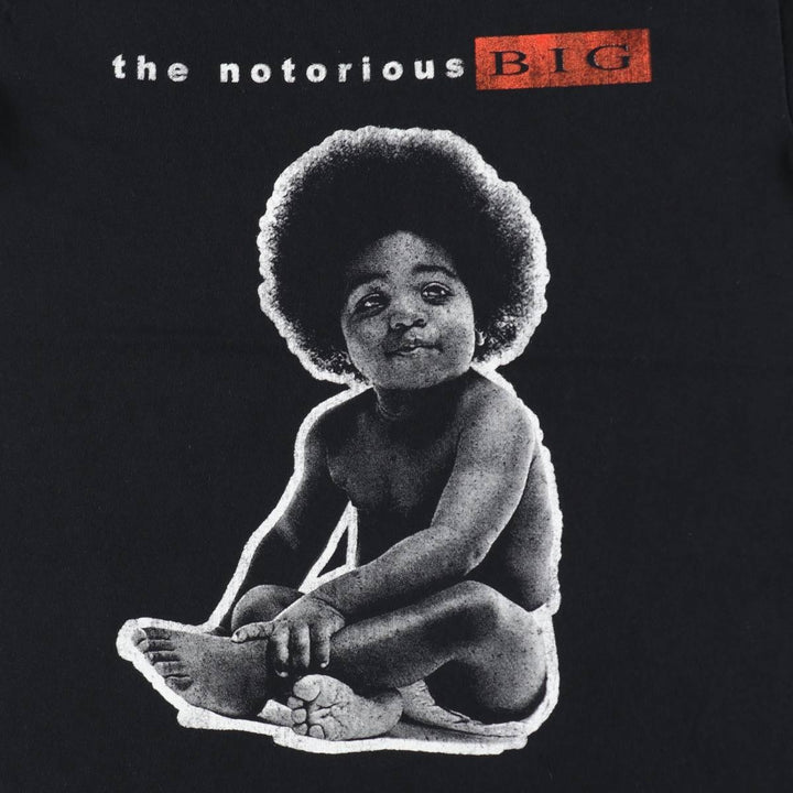 THE NOTORIOUS BIG Rap T-Shirt (Men's Size S) cotton black type Vintage Second Hand