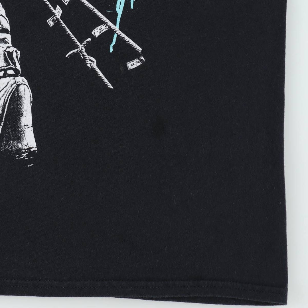 METALLICA Metallica Band T-shirt Band T Men's M size cotton black type Vintage Second Hand