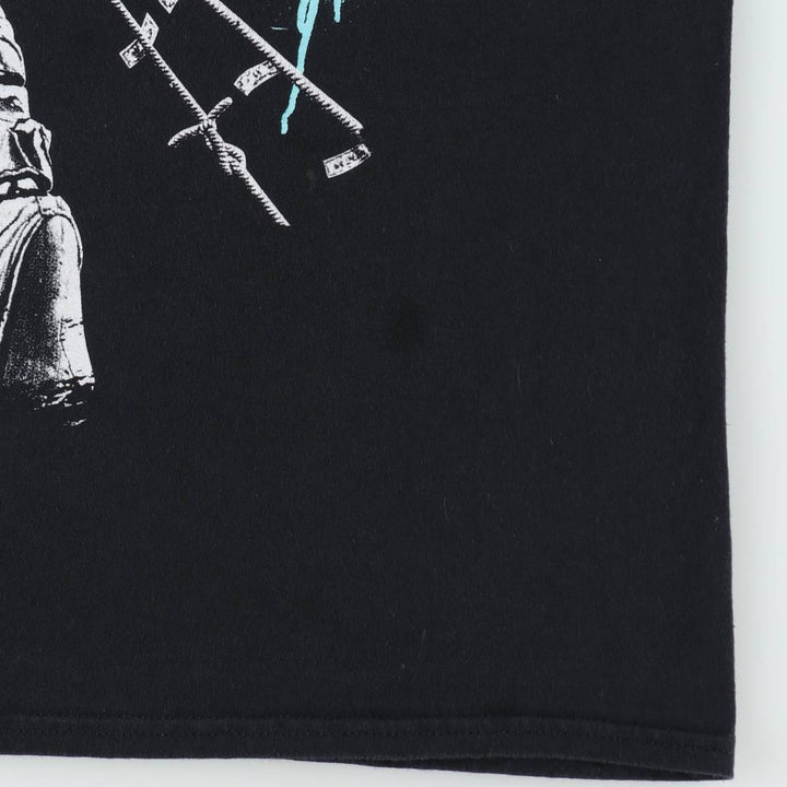METALLICA Metallica Band T-shirt Band T Men's M size cotton black type Vintage Second Hand