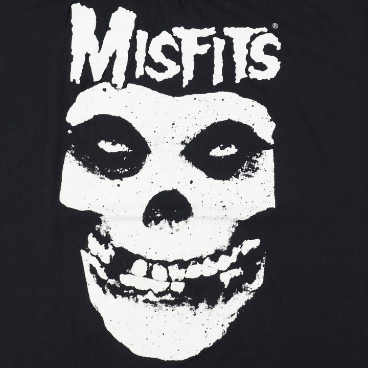 MISFITS Skull Pattern Band T-Shirt (Men's XXL equivalent) cotton black type Vintage Second Hand