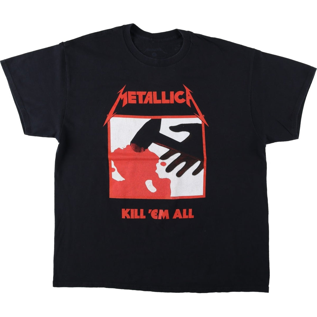 METALLICA Metallica Band T-shirt Band T Men's XL size cotton black type Vintage Second Hand