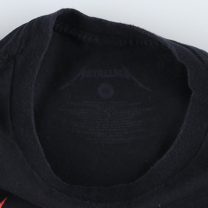 METALLICA Metallica Band T-shirt Band T Men's XL size cotton black type Vintage Second Hand