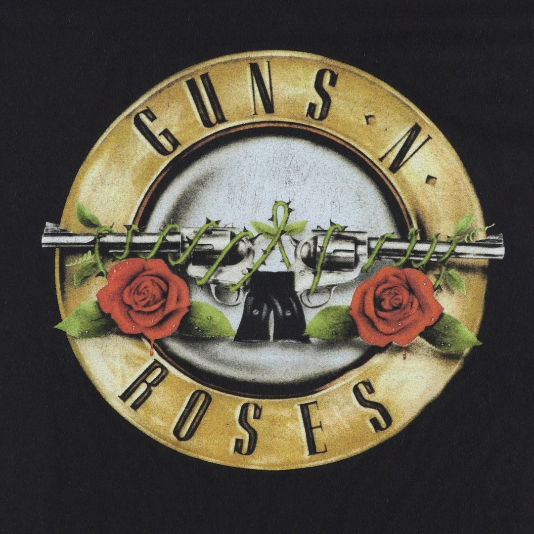 GUNS N' ROSES Guns N' Roses Band T-shirt Band T Men's L size cotton black type Vintage Second Hand