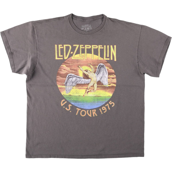 LED ZEPPELIN Led Zeppelin Band T-shirt Band T Men's XL cotton Charcoal Vintage Second Hand