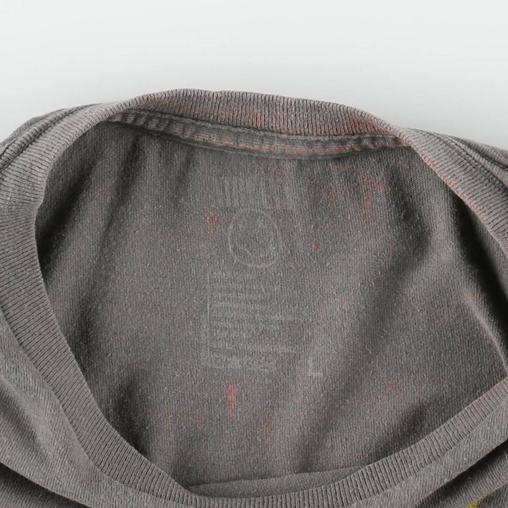 NIRVANA Nirvana Band T-shirt, Band T, Men's L size cotton gray type Vintage Second Hand