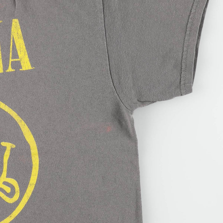 NIRVANA Nirvana Band T-shirt, Band T, Men's L size cotton gray type Vintage Second Hand