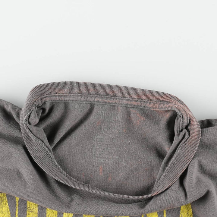 NIRVANA Nirvana Band T-shirt, Band T, Men's L size cotton gray type Vintage Second Hand