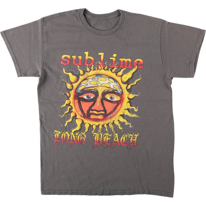 SUBLIME Band T-shirt, Men's M size unclear gray type Vintage Second Hand