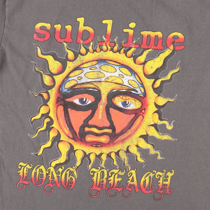 SUBLIME Band T-shirt, Men's M size unclear gray type Vintage Second Hand