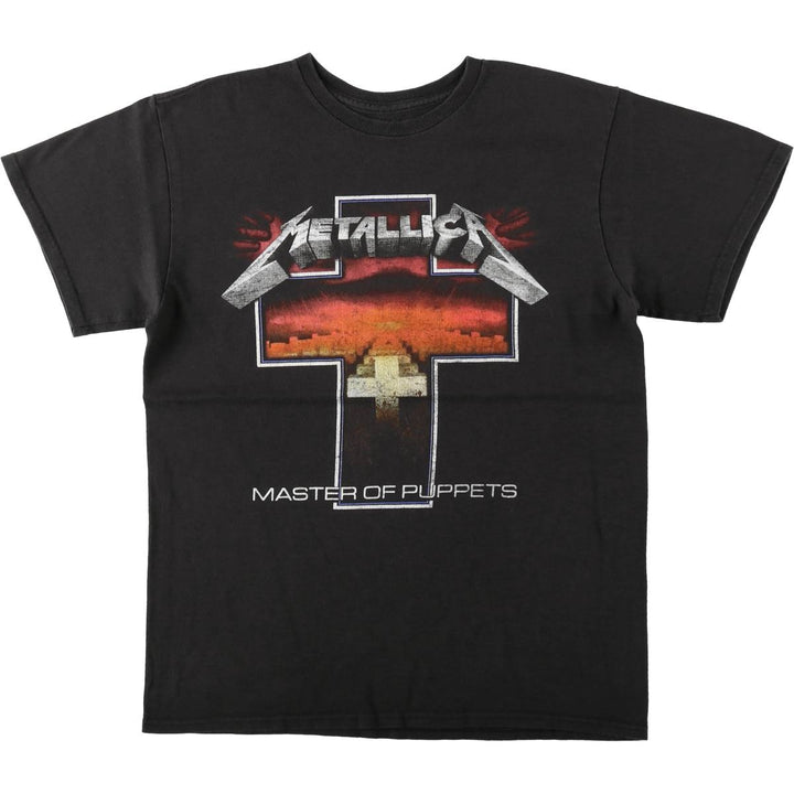 METALLICA Metallica Band T-shirt Band T Men's M size cotton Charcoal Vintage Second Hand
