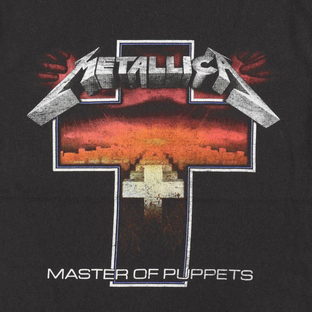 METALLICA Metallica Band T-shirt Band T Men's M size cotton Charcoal Vintage Second Hand