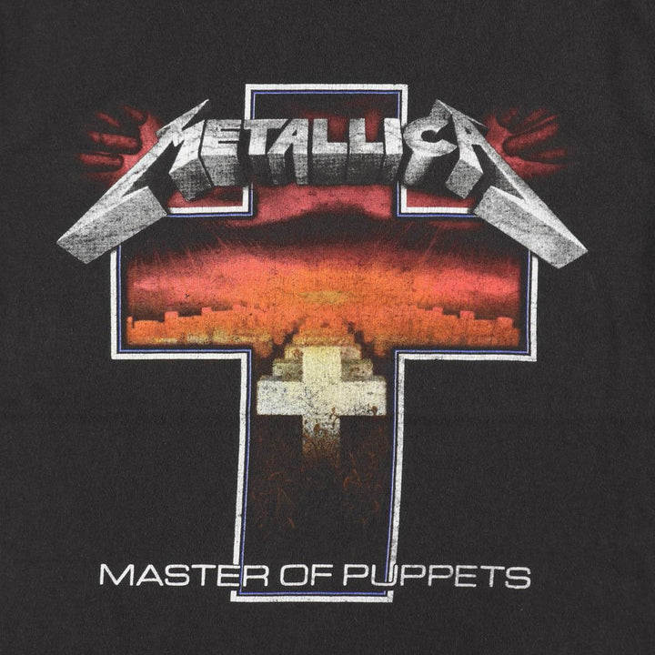 METALLICA Metallica Band T-shirt Band T Men's M size cotton Charcoal Vintage Second Hand