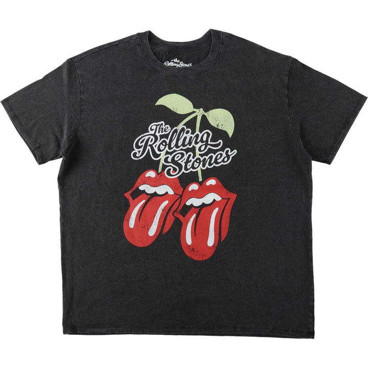 The Rolling Stones Band T-shirt, Band T, Men's L size cotton Charcoal Vintage Second Hand