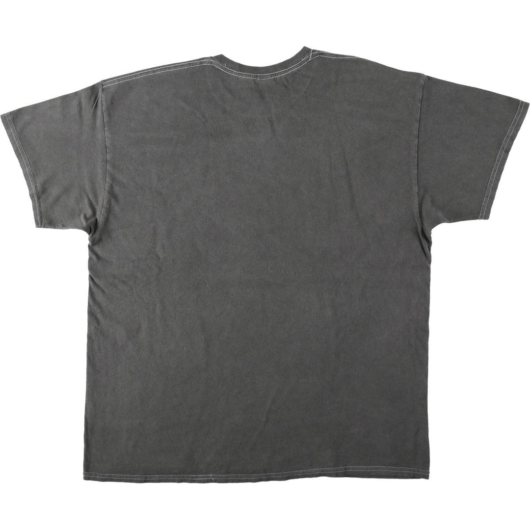 METALLICA Skull Pattern Band T-shirt Band Tee Men's L size cotton gray type Vintage Second Hand