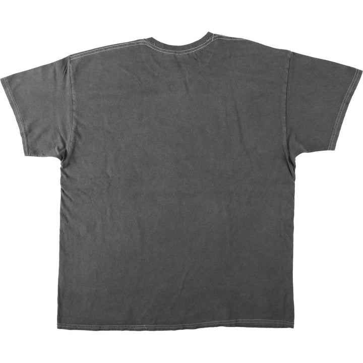 METALLICA Skull Pattern Band T-shirt Band Tee Men's L size cotton gray type Vintage Second Hand
