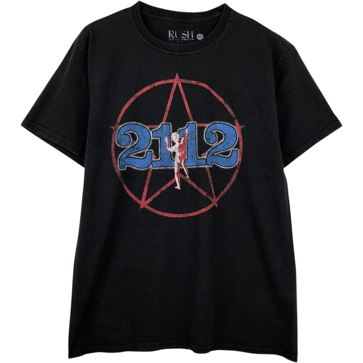 RUSH Band T-shirt, Men's Size M (equivalent) cotton black type Vintage Second Hand