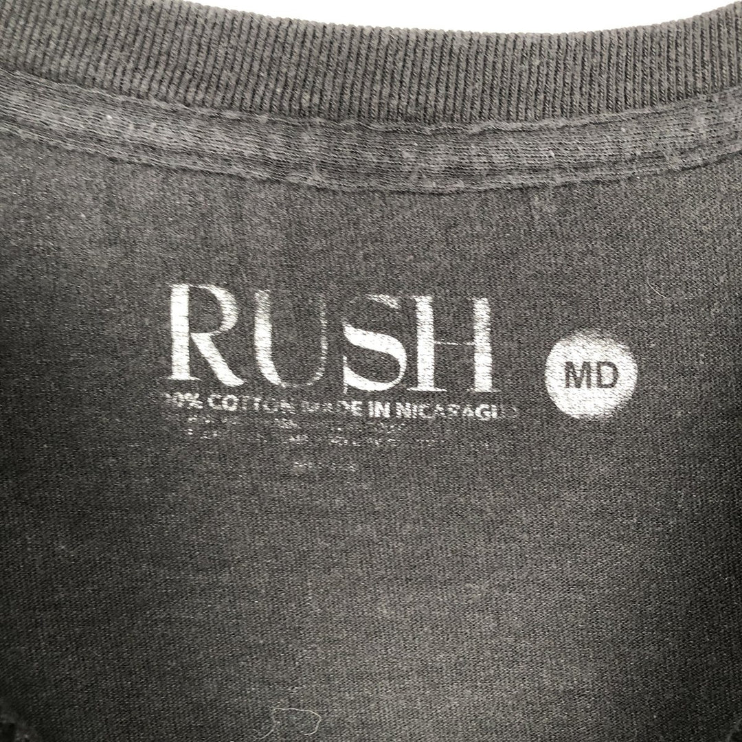 RUSH Band T-shirt, Men's Size M (equivalent) cotton black type Vintage Second Hand