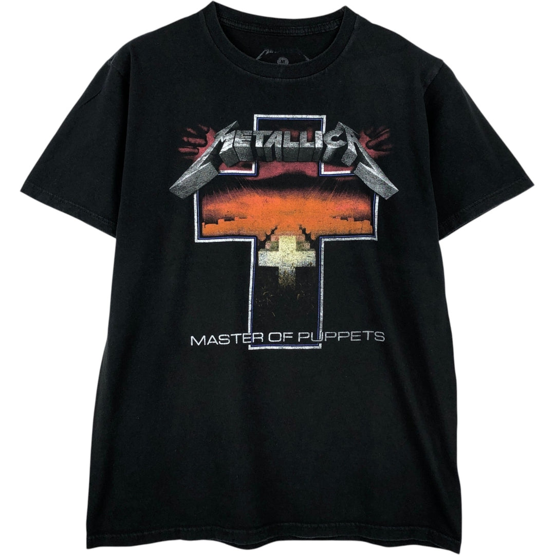 METALLICA Metallica Band T-shirt Band T Men's M size cotton black type Vintage Second Hand
