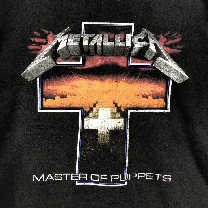 METALLICA Metallica Band T-shirt Band T Men's M size cotton black type Vintage Second Hand