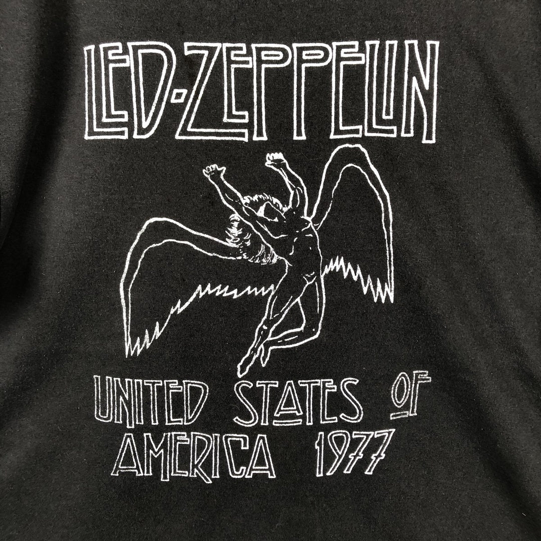 LED ZEPPELIN Led Zeppelin Band T-shirt Band T Men's XL cotton black type Vintage Second Hand
