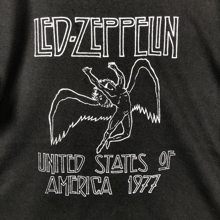 LED ZEPPELIN Led Zeppelin Band T-shirt Band T Men's XL cotton black type Vintage Second Hand