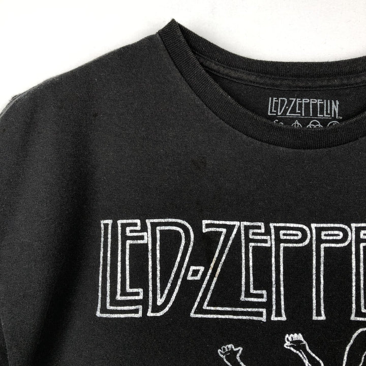 LED ZEPPELIN Led Zeppelin Band T-shirt Band T Men's XL cotton black type Vintage Second Hand